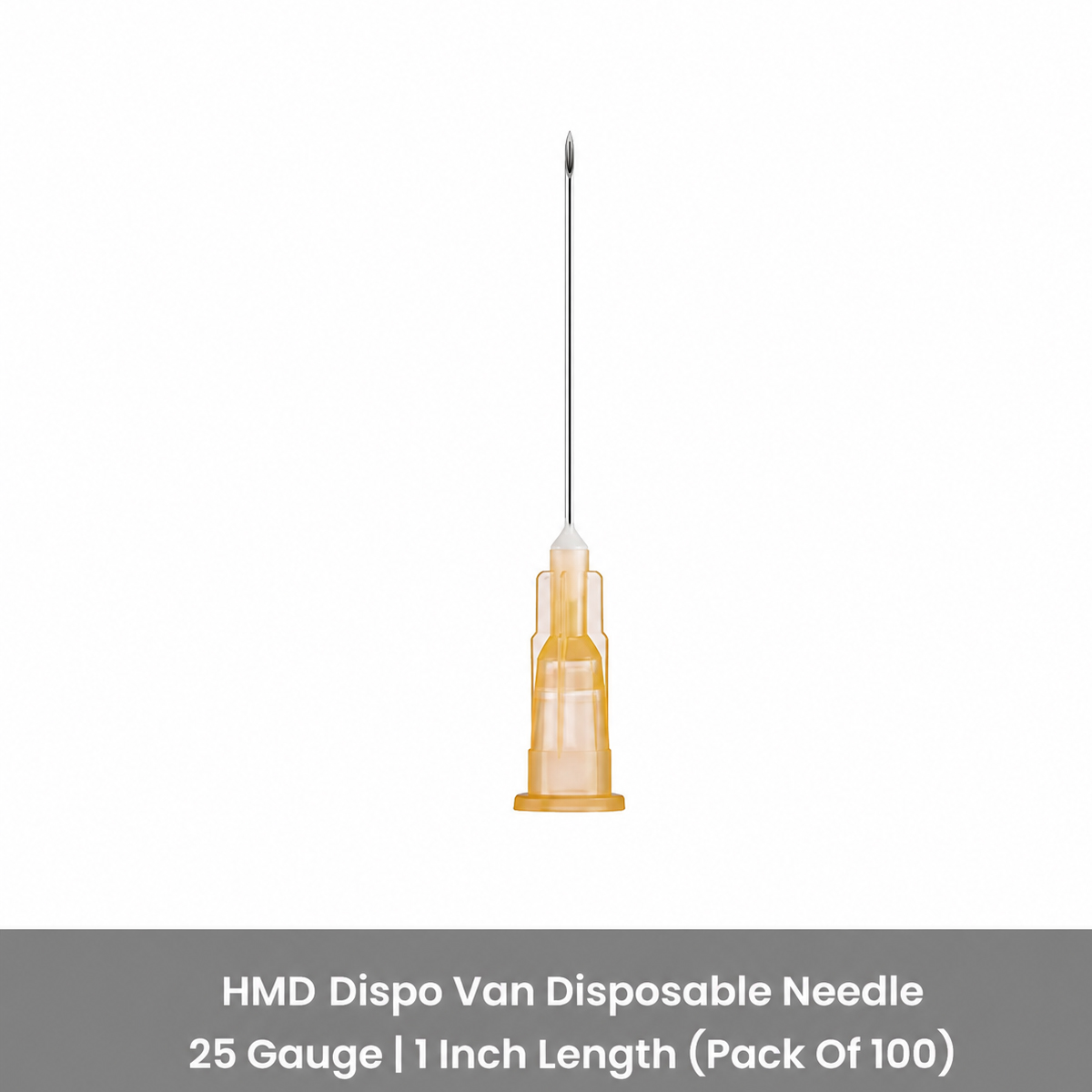 HMD Dispo Van Disposable Needle 25 Gauge | 1 Inch Length (Pack Of 100)